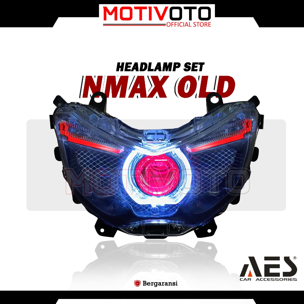 Headlamp Projie BiLED AES Nmax Old + Saklar PNP Lampu Depan Bi-LED AES Turbo SE Experience 2.5inch 6
