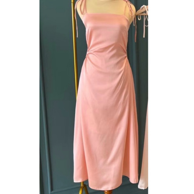 preloved pink satin dress