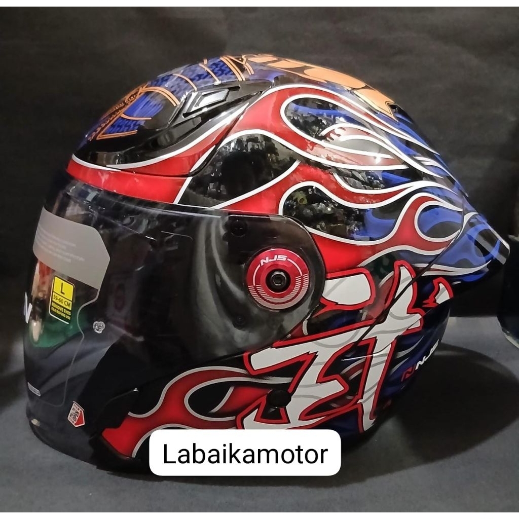 HELM NJS NEOZ XV HALF FACE MOTIF BROOKLYN - NJS NEOZ XV MOTIF BROOKLYN