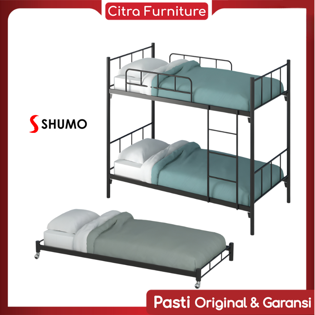 Citra Furniture SHUMO ® NEW  Ranjang Tingkat Besi 3in1|Ranjang Susun Minimalis|Kasur Tingkat CTR3