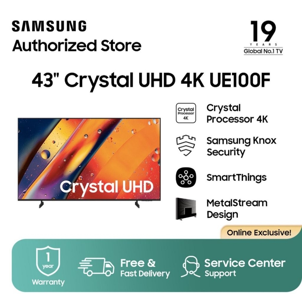 SALE TV SAMSUNG 43 INC CRYSTAL 4K UHD GRATIS ONGKIR SAMPAI CILACAP KOTA