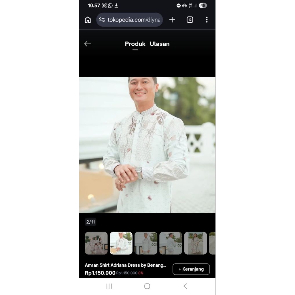Amran Shirt koko pria Benang Jarum full BJ BJ uk xl