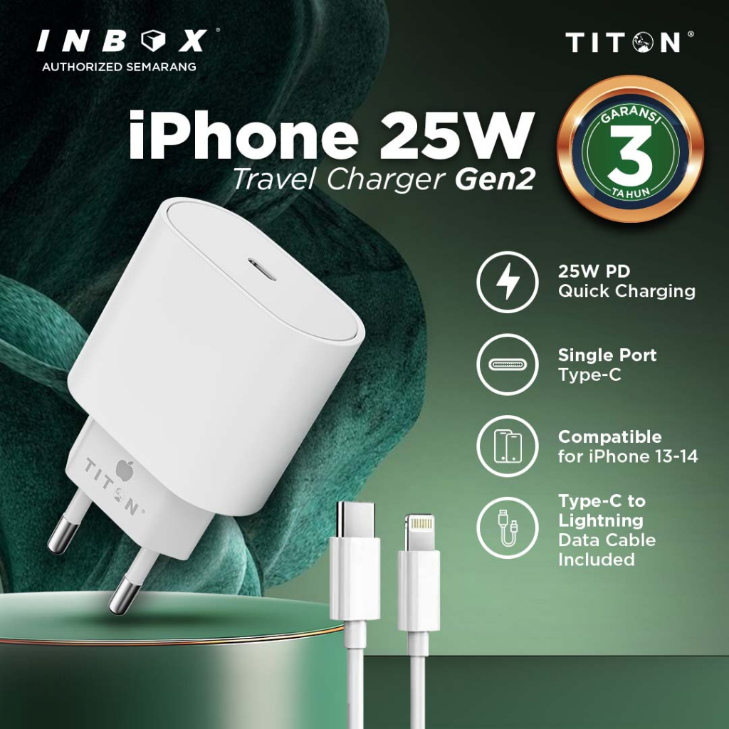 TITON TRAVEL CHARGER IPHONE 25W