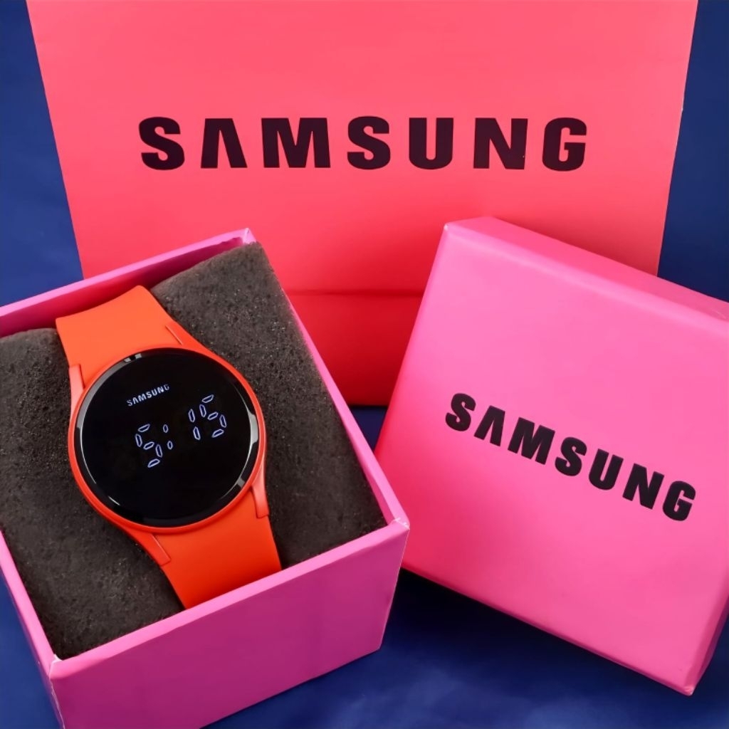 Jam Tangan Wanita SAMSUNG LED 5317 Touch Screen Tali Rubber