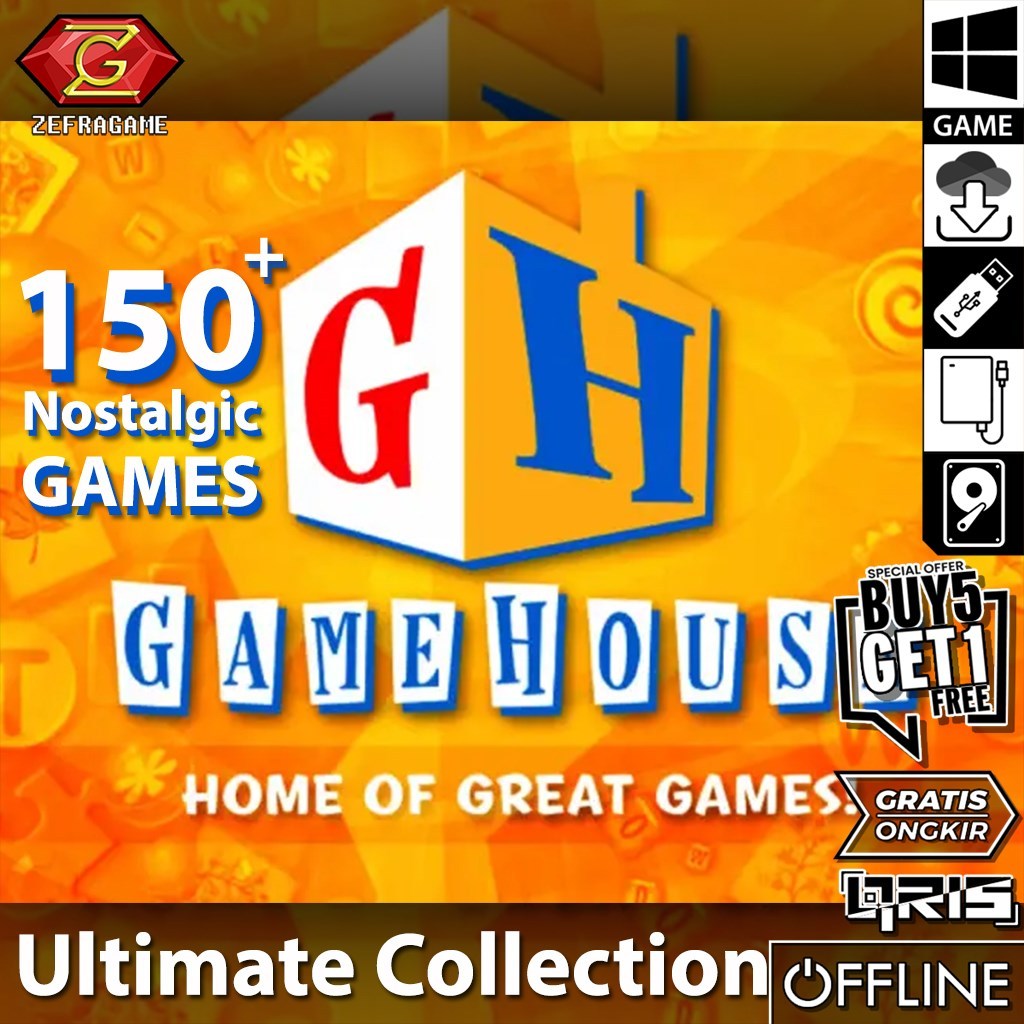 150+ GameHouse GAME HOUSE Ultimate Collection Game PC Laptop Games