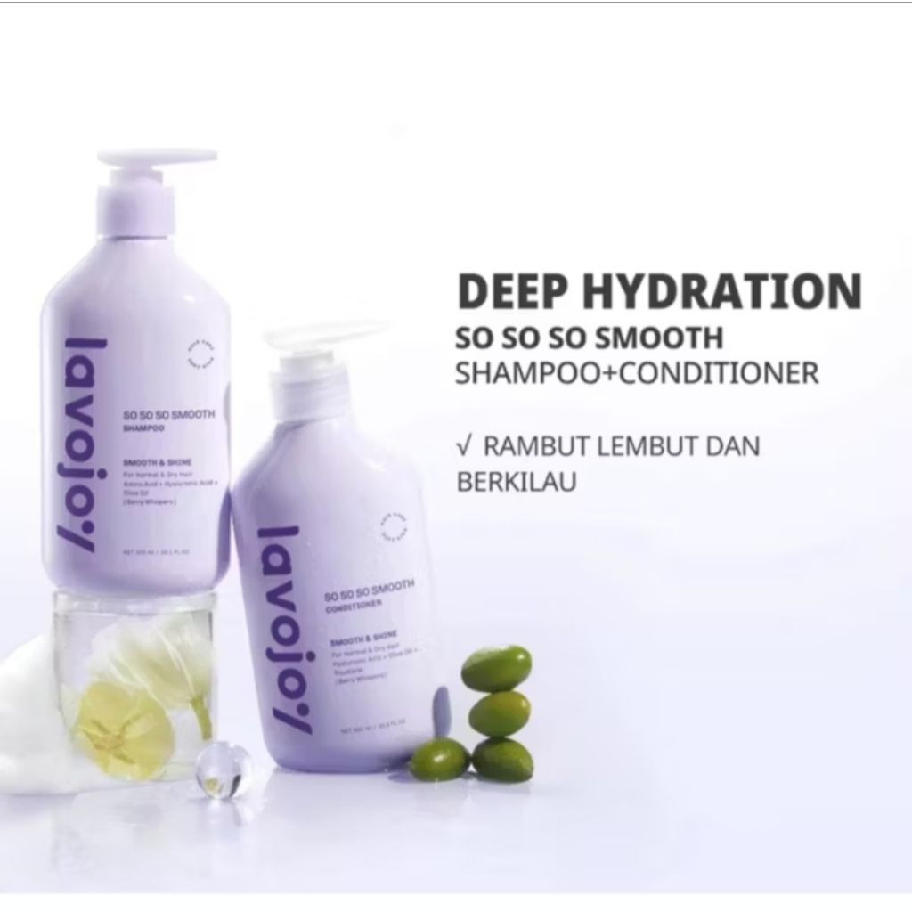 LAVOJOY Shampoo 300ml - Melembutkan, Mengurangi Kusut, Mengkilaukan Rambut