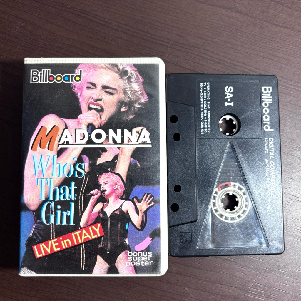 Kaset Pita Madonna Live in Italy Billboard / Grooves / Oldies