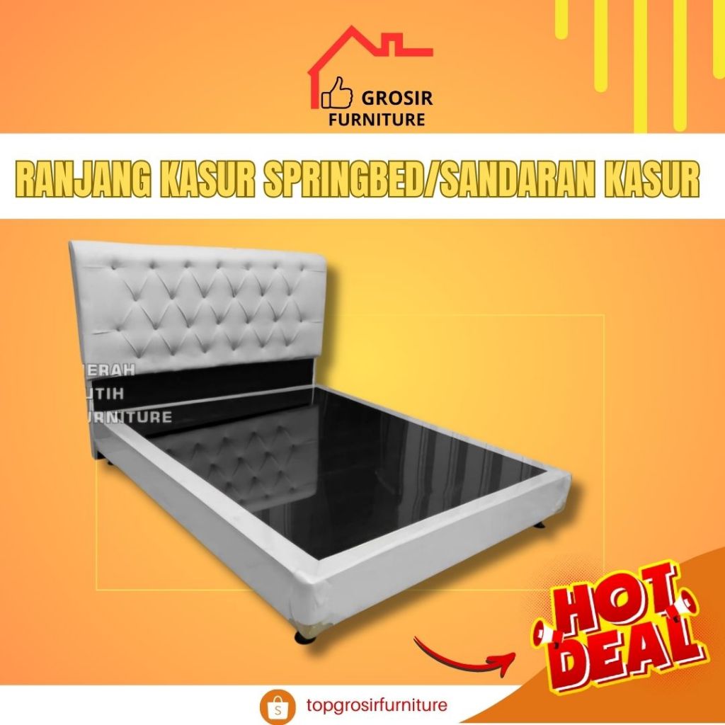 RANJANG KASUR / TEMPAT TIDUR / DIVAN SANDARAN KASUR BUSA SPRINGBED