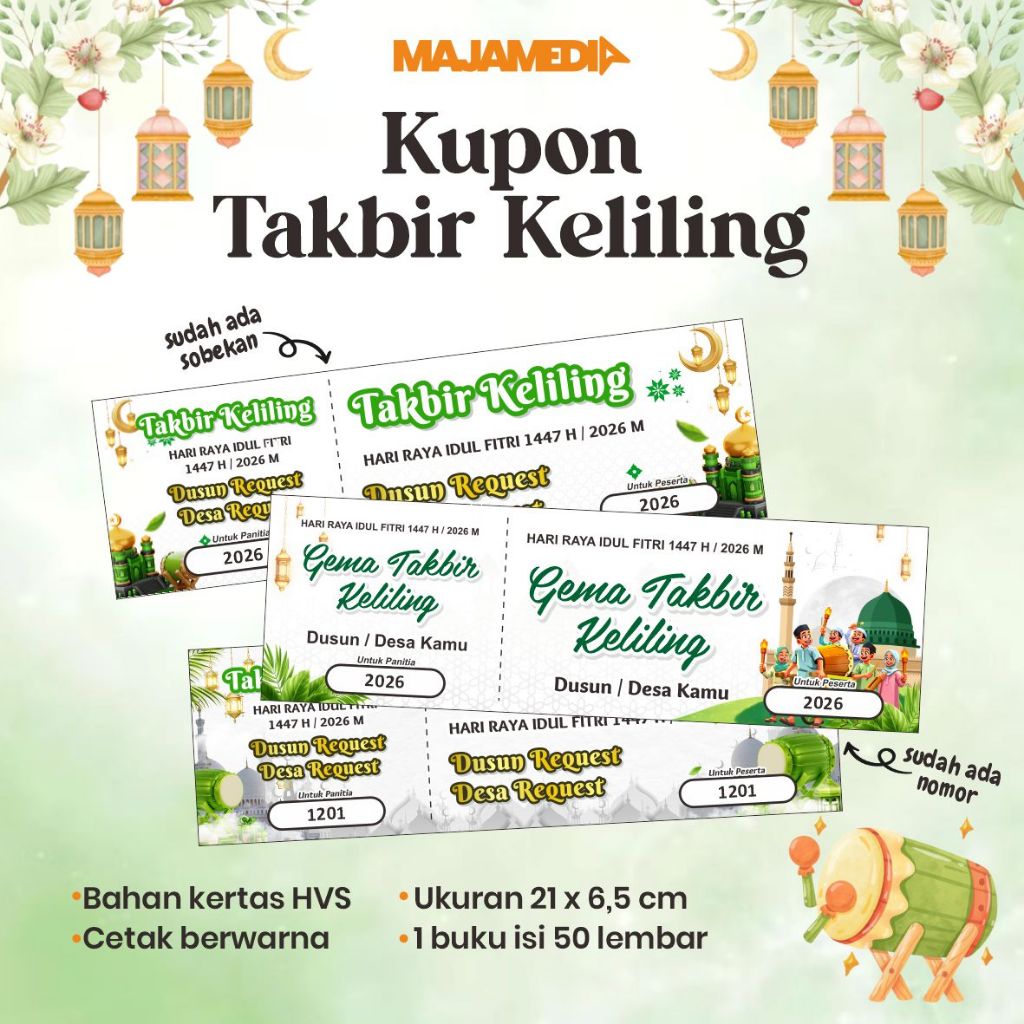 KUPON UNDIAN TAKBIR KELILING IDUL FITRI