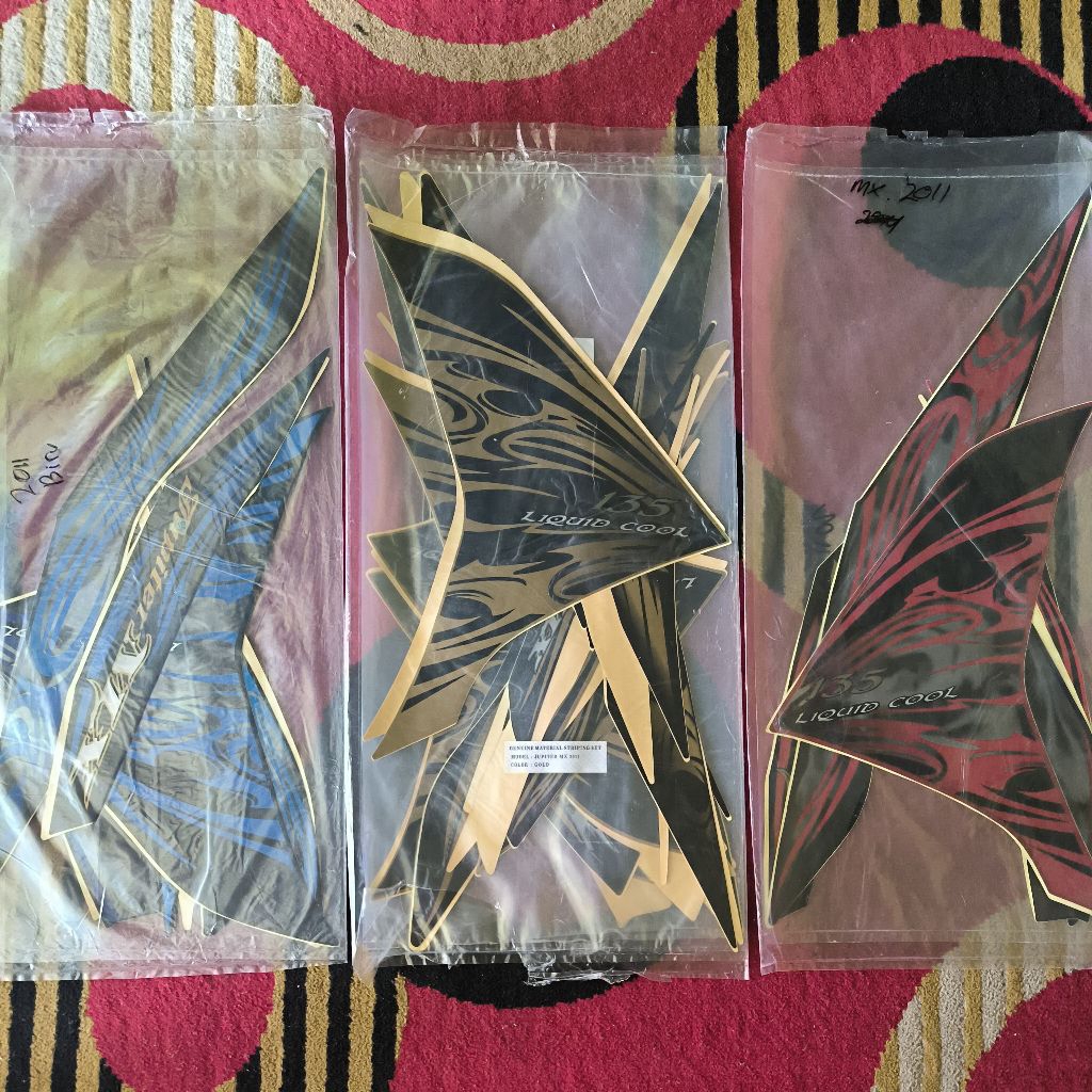 Striping/Lis Body Yamaha Jupiter MX 135 2011 – Stiker Body Jupiter MX 135 1 Set Lengkap