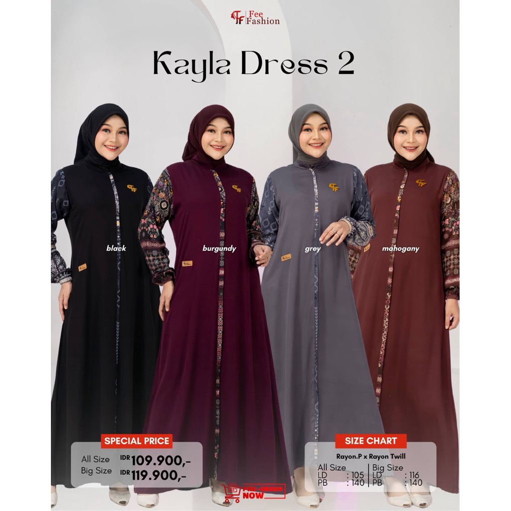 Fee Fashion - Dress / Gamis / Kayla Dress 2 Fee Fashion