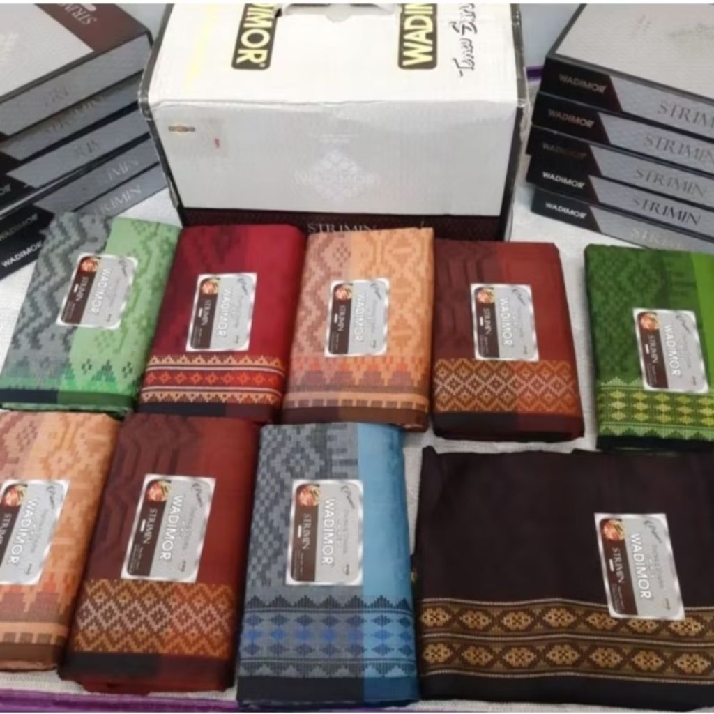 Sarung Wadimor Tenun Premium Strimin