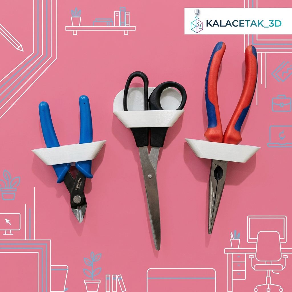 Holder Gunting & Tang Custom – Aksesori Pegboard IKEA Skadis