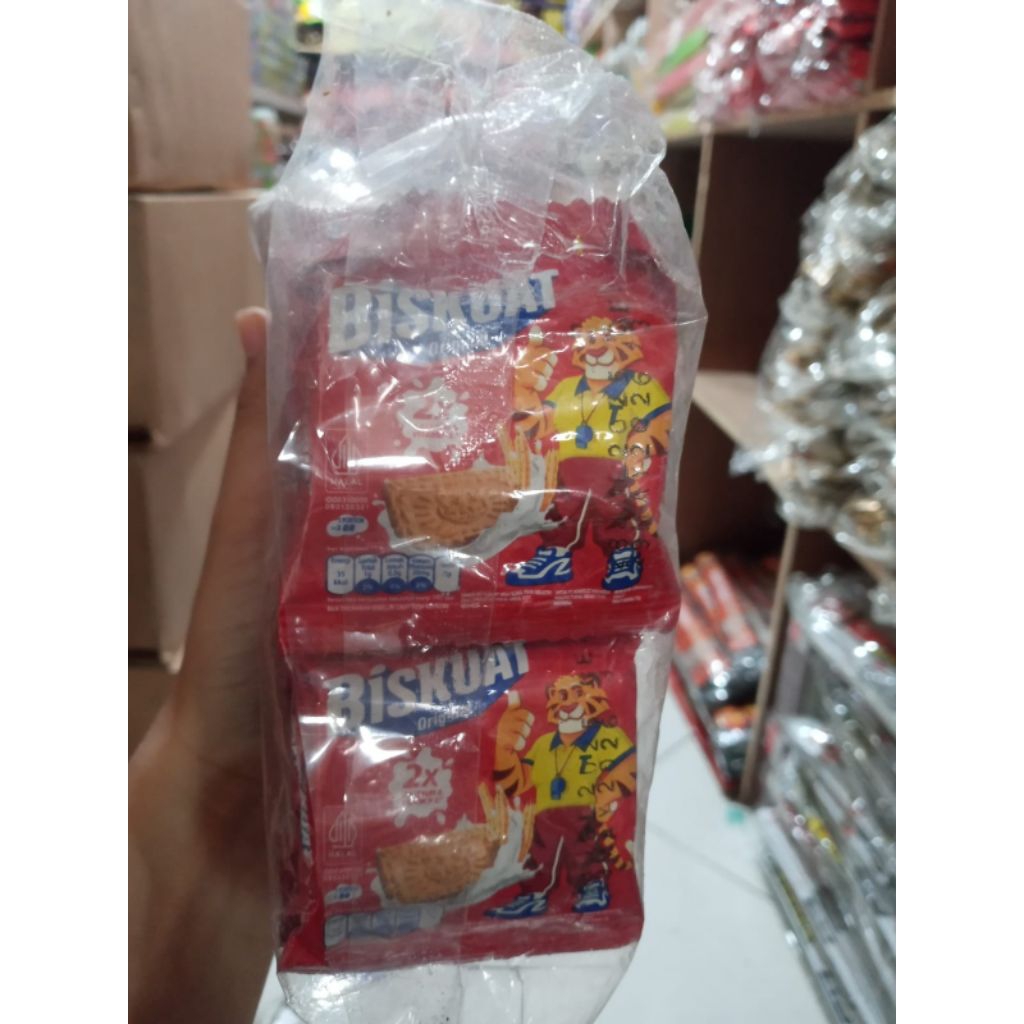 Biskuat 7g*20 Biskuat Biskuit Susu Renceng Coklat Original