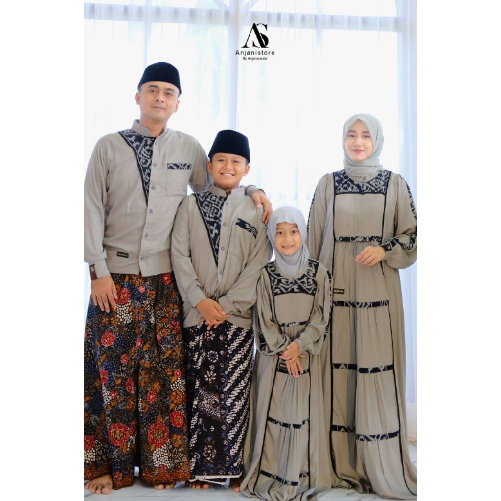 COUPLE ANJANI STORE ABU SAGE ETNIK SUSUN//READY