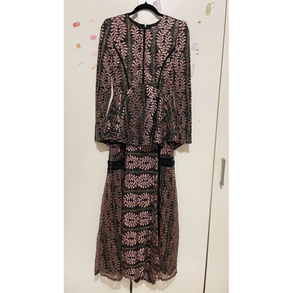 preloved ZALIA embroidery mermaid set raya collection