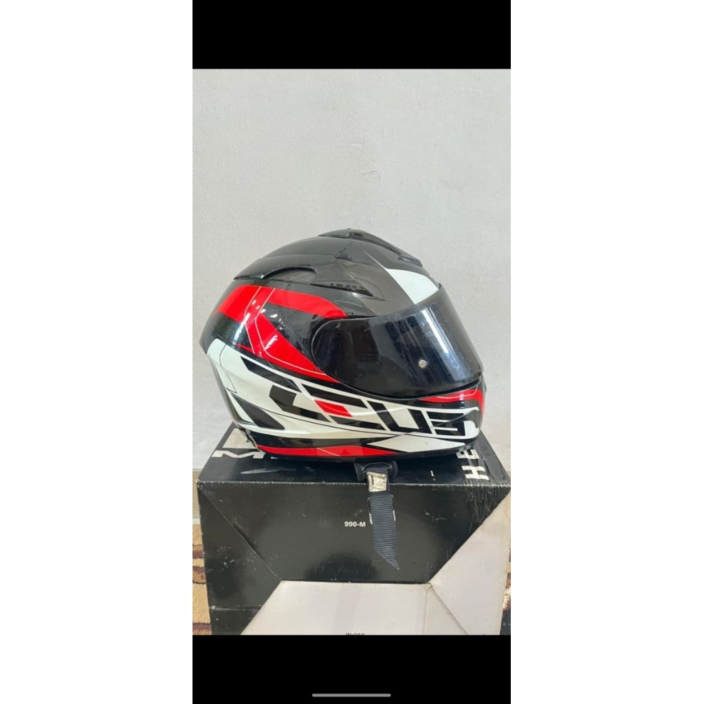 Helm fullface Zeus size XL Komplit Bekas