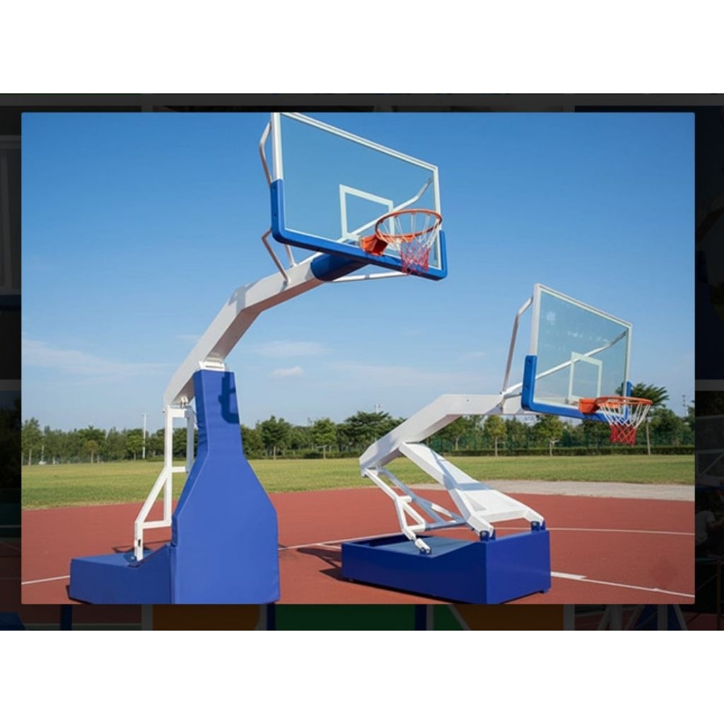 Tiang Basket Portable Hidrolik