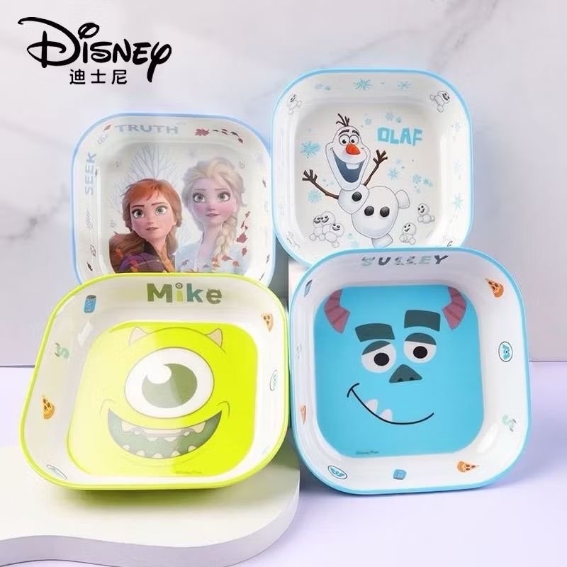 MELAMIN piring mewah kotak persegi mike premium melamine gede karakter mickey mouse melamin