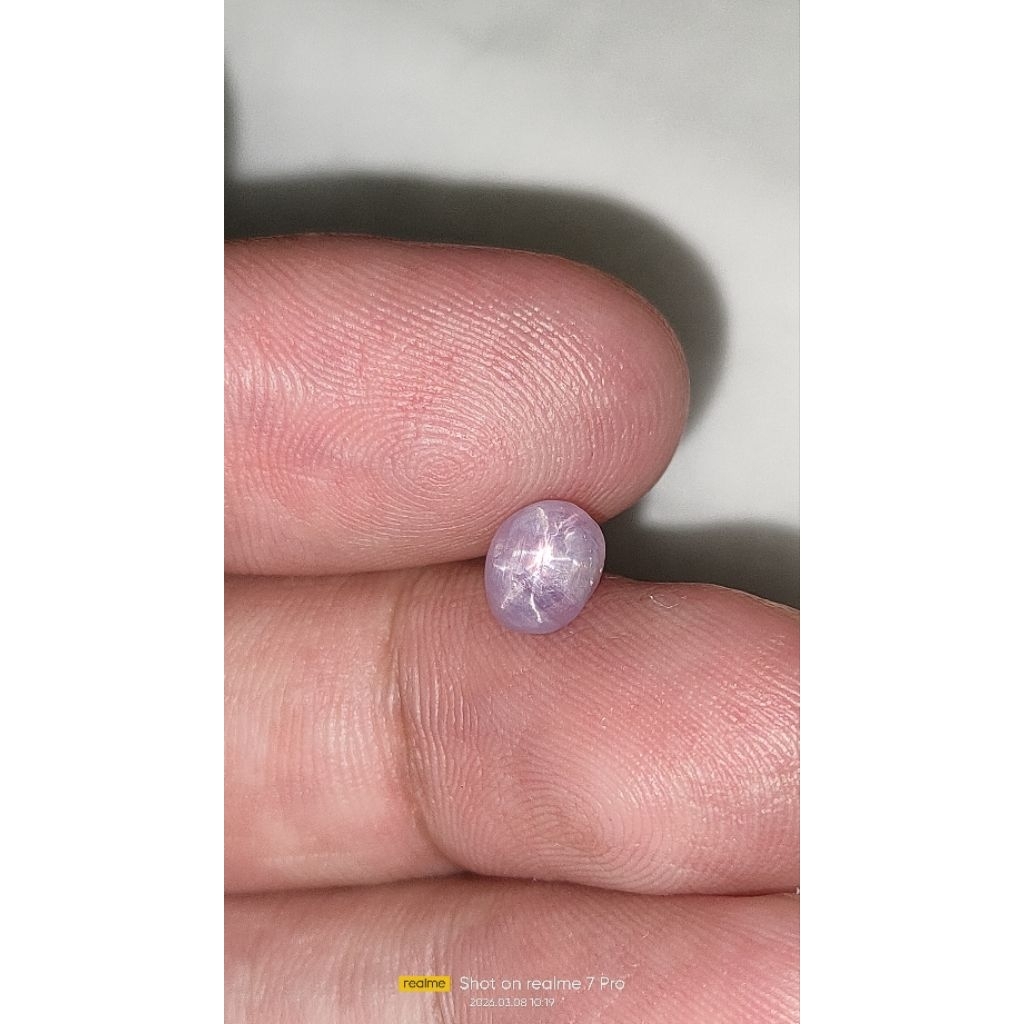 Natural batu light purple star sapphire srilangka 1.25cts