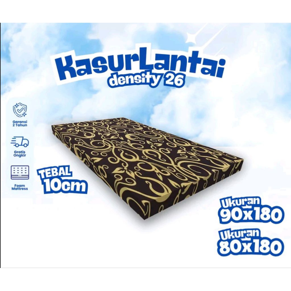 kasur busa D26 UK.80/90.cm super awet anti kempes Uk.180x80x10 | Uk.180x90x10