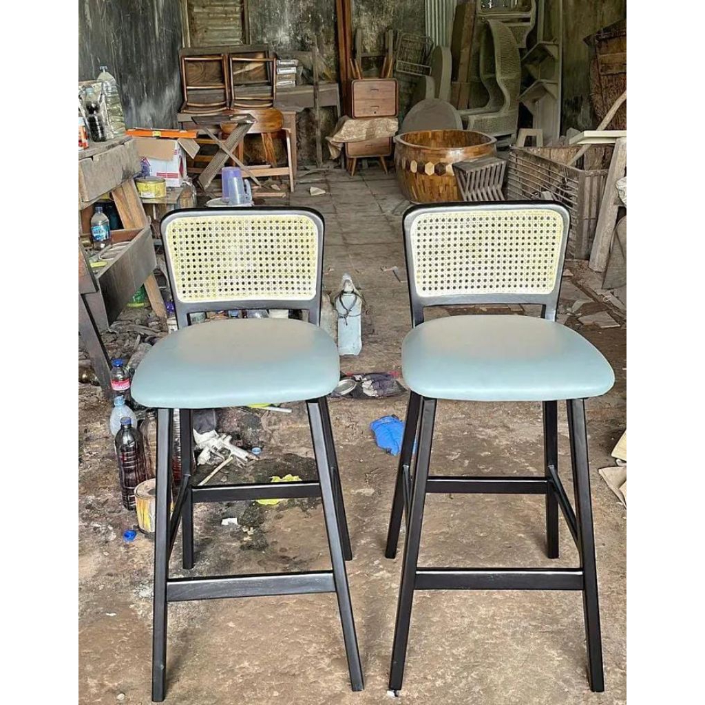 KURSI BAR ROTAN KURSI BAR MINIMALIS KURSI CAFE BAR KURSI TINGGI KURSI DAPUR