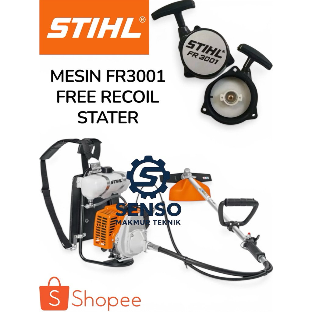 Mesin FR3001 Germany-Mesin FR3001 Asli-Mesin Potong Rumput MERK STIHL Free Recoil Stater Assy Aslii!