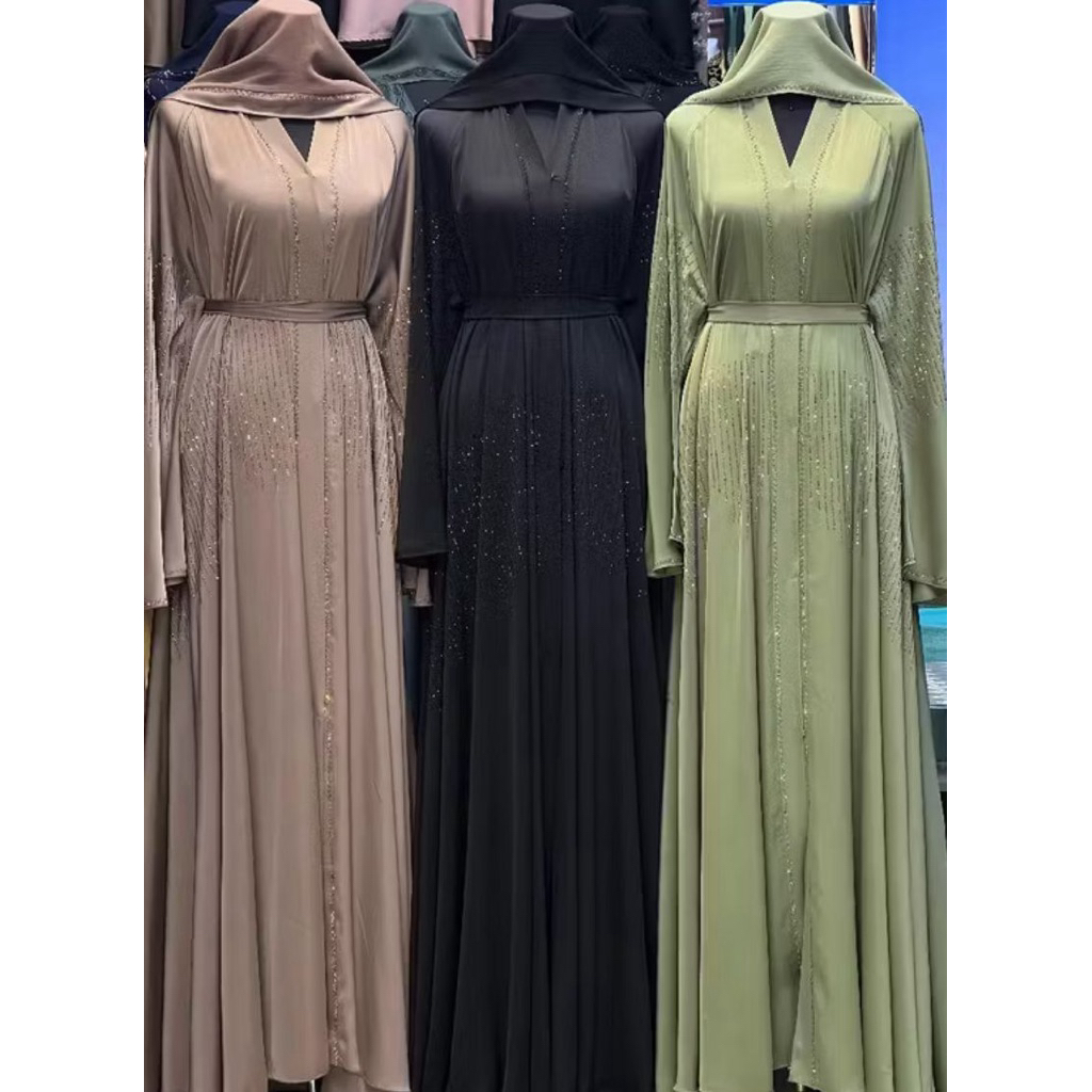 Abaya Fahira Ori Import dubai viral Bahan Fursan klok mayung free hijab dan tali pinggang