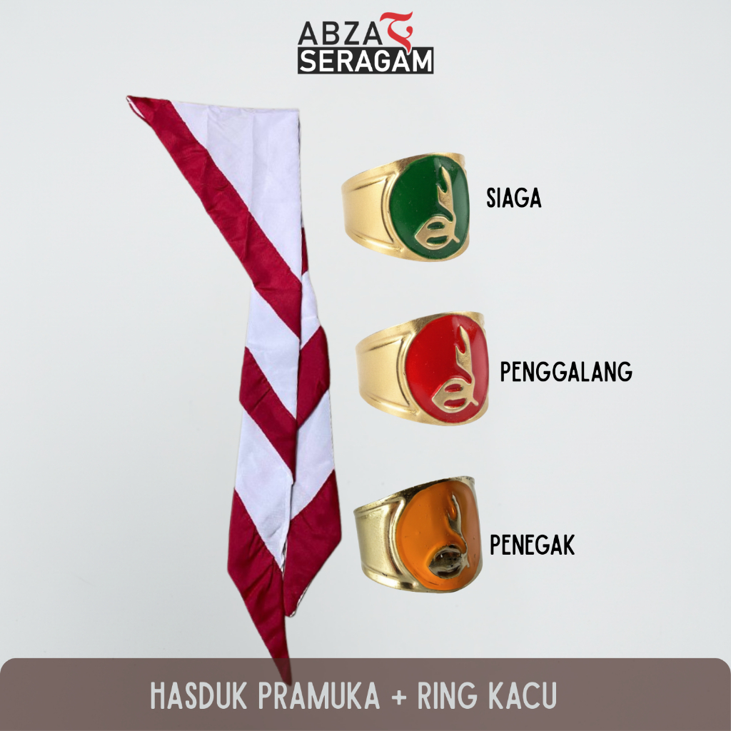 SET HASDUK Pramuka DAN Ring Kacu Untuk PRAMUKA SD SMP SMA Pramuka Siaga Penggalang Penegak Untuk Kem