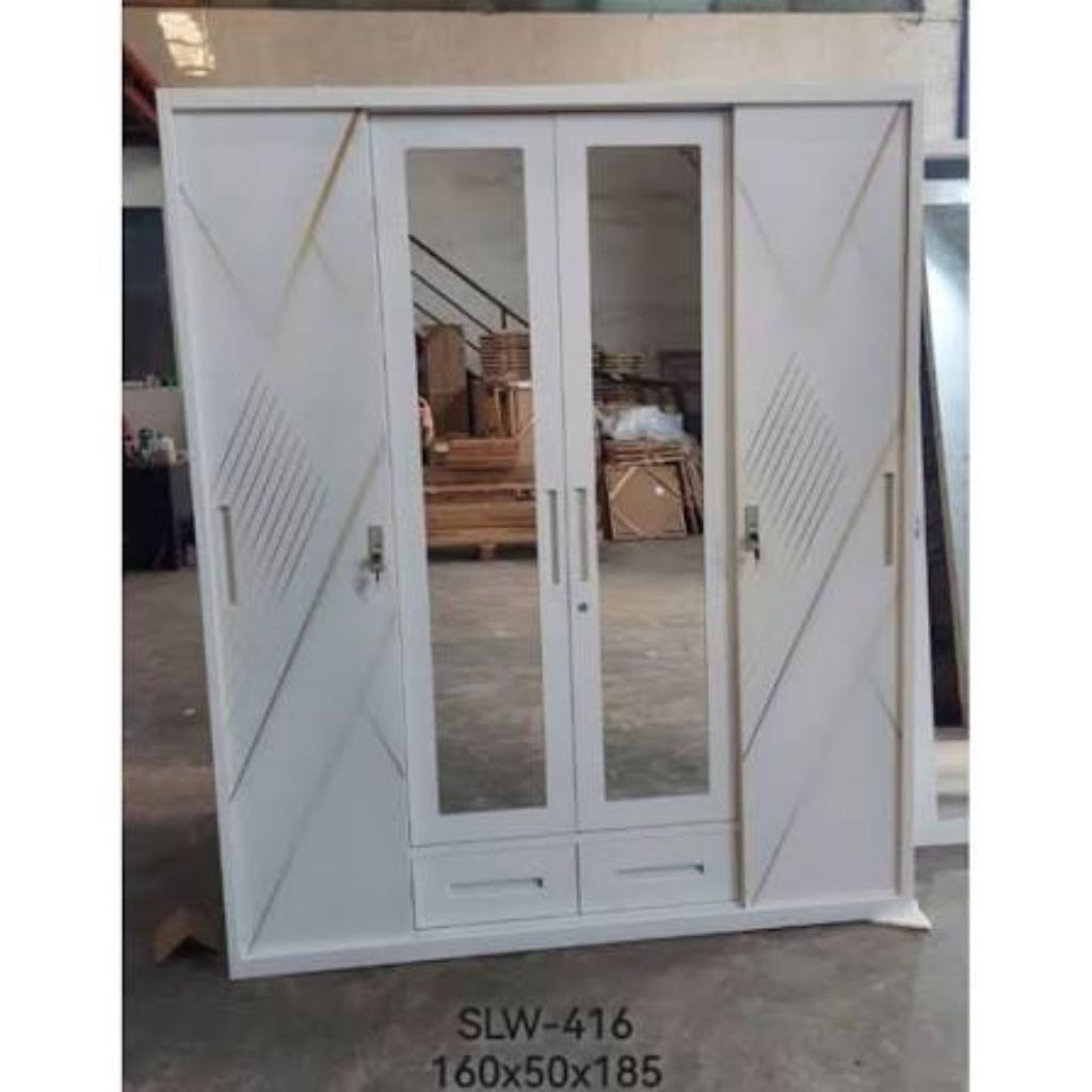 lemari plat besi 4 pintu jumbo
