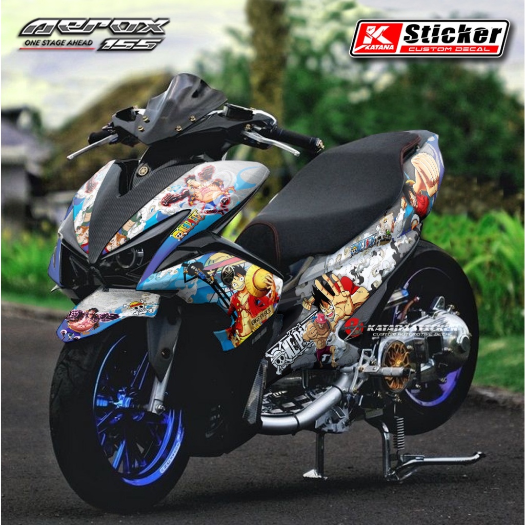 Yamaha - Sticker striping Decal Motor Aerox 155 Full Body Moti Design One Piece