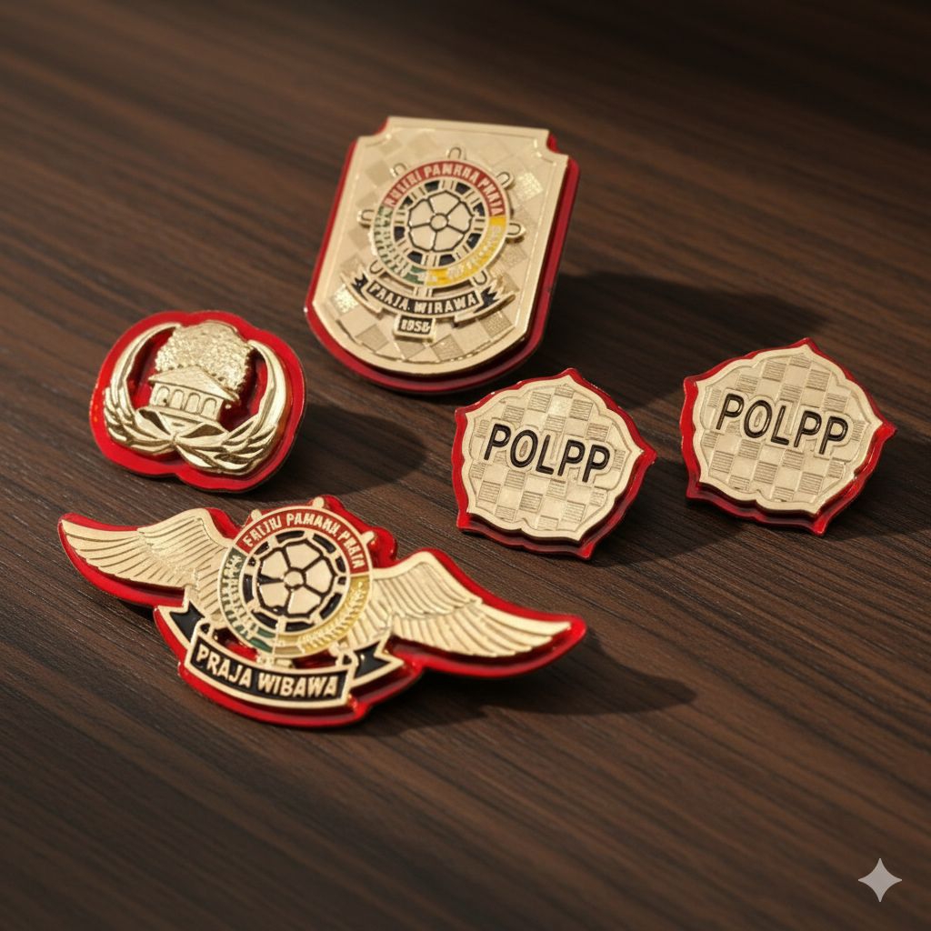 ATRIBUT SATPOLPP/PIN SATPOLPP/ WING POLPP/MONOGRAM POLPP/KEWENANGAN POLPP/PIN KORPRI