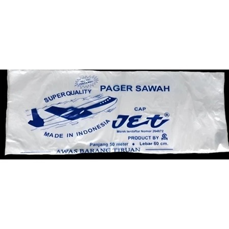 Plastik Pagar Sawah Cap Jet 60 cm x 50 Meter - Tahan Cuaca, Lindungi Tanaman, Efektif Anti Tikus