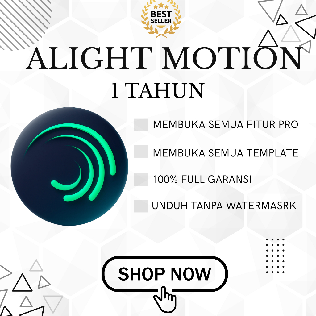 Alight Motion Premium 1 Tahun Tanpa Watermark  – Private | Full Garansi