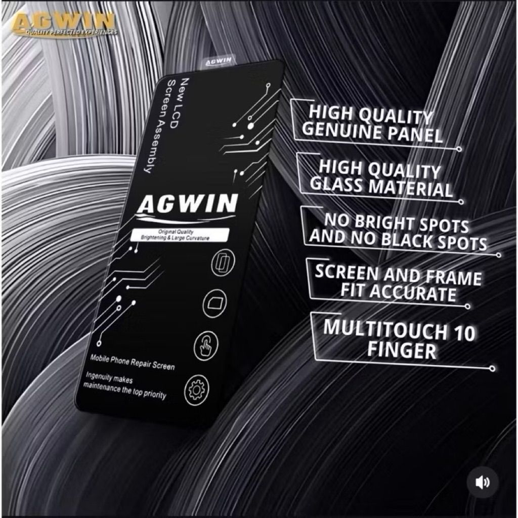 Lcd+ts samsung g A10 a105/m10/m105 black agwin Original 1:1 Copotan