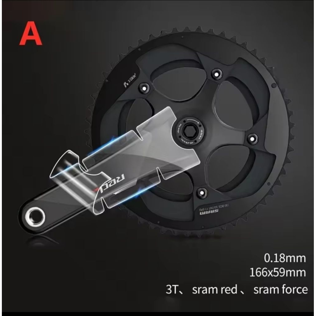 sticker pelindung crank arm sram red force carbon shimano dura ace ultegra 105