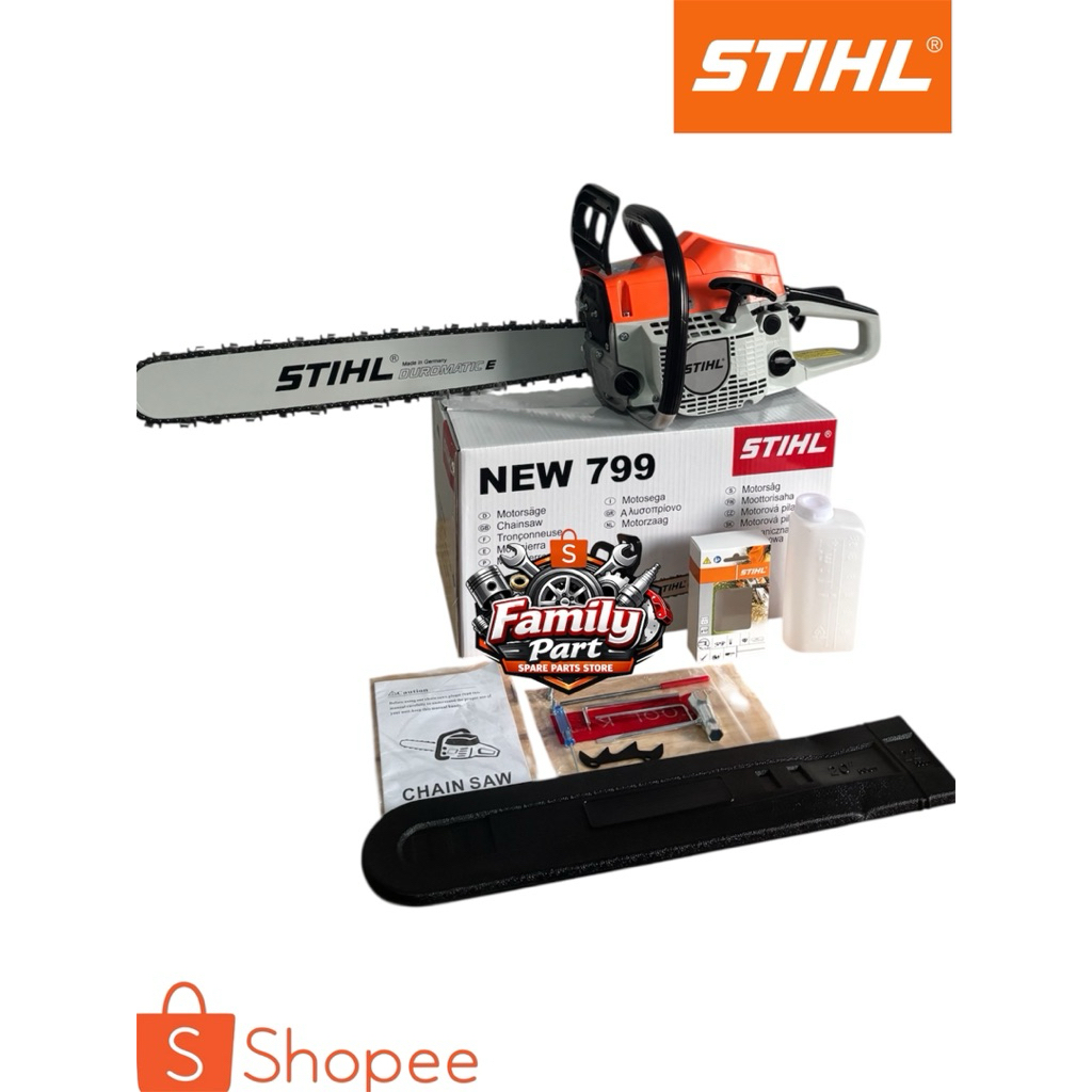 Termurahhh Mesin Chainsaw-Mesin Pemotong Kayu Kecil Bar 22 Inch NEW 799 Asli Stihl
