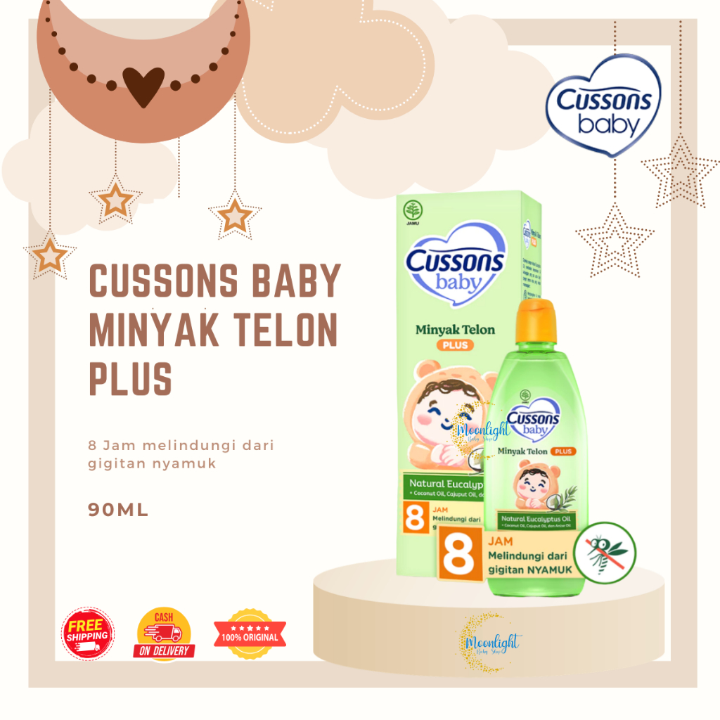 Cussons Baby Telon Oil Plus - Minyak Telon Bayi 90ml