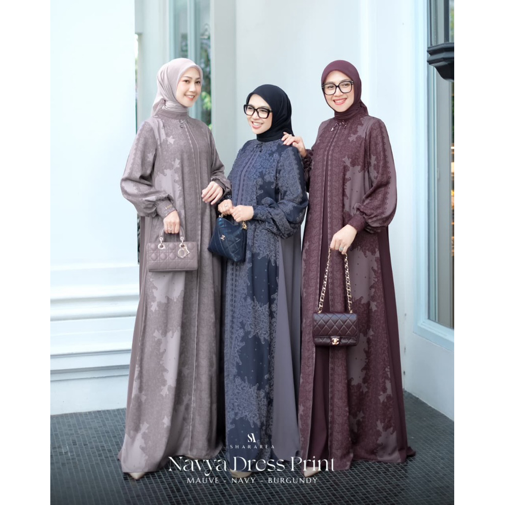 Navya dres print shararea