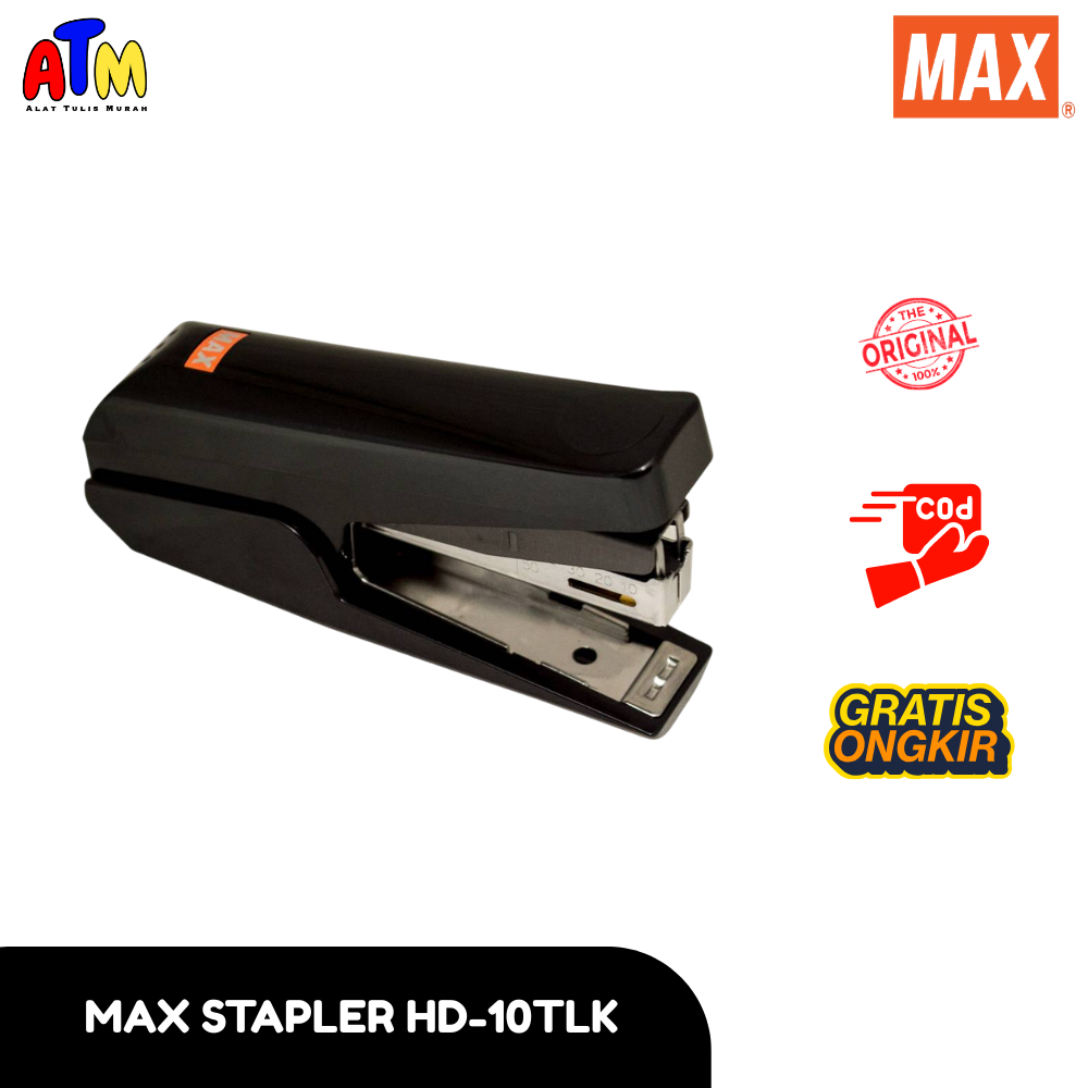 Alat Tulis Murah - MAX Stapler HD-10TLK / Max Stapler HD-10TLK Kapasitas 100 Staples / MAX Stapler B