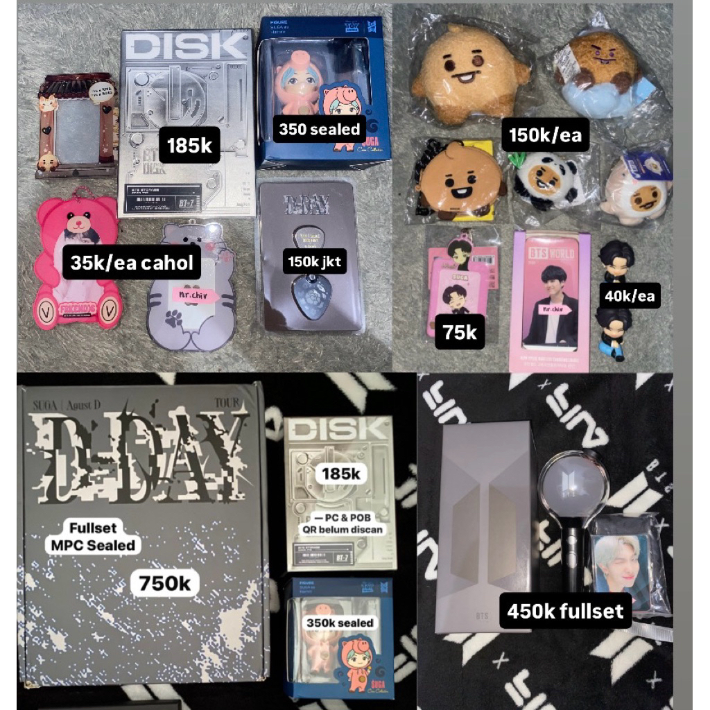 [READY STOCK] MERCH SUGA BTS OFFICIAL