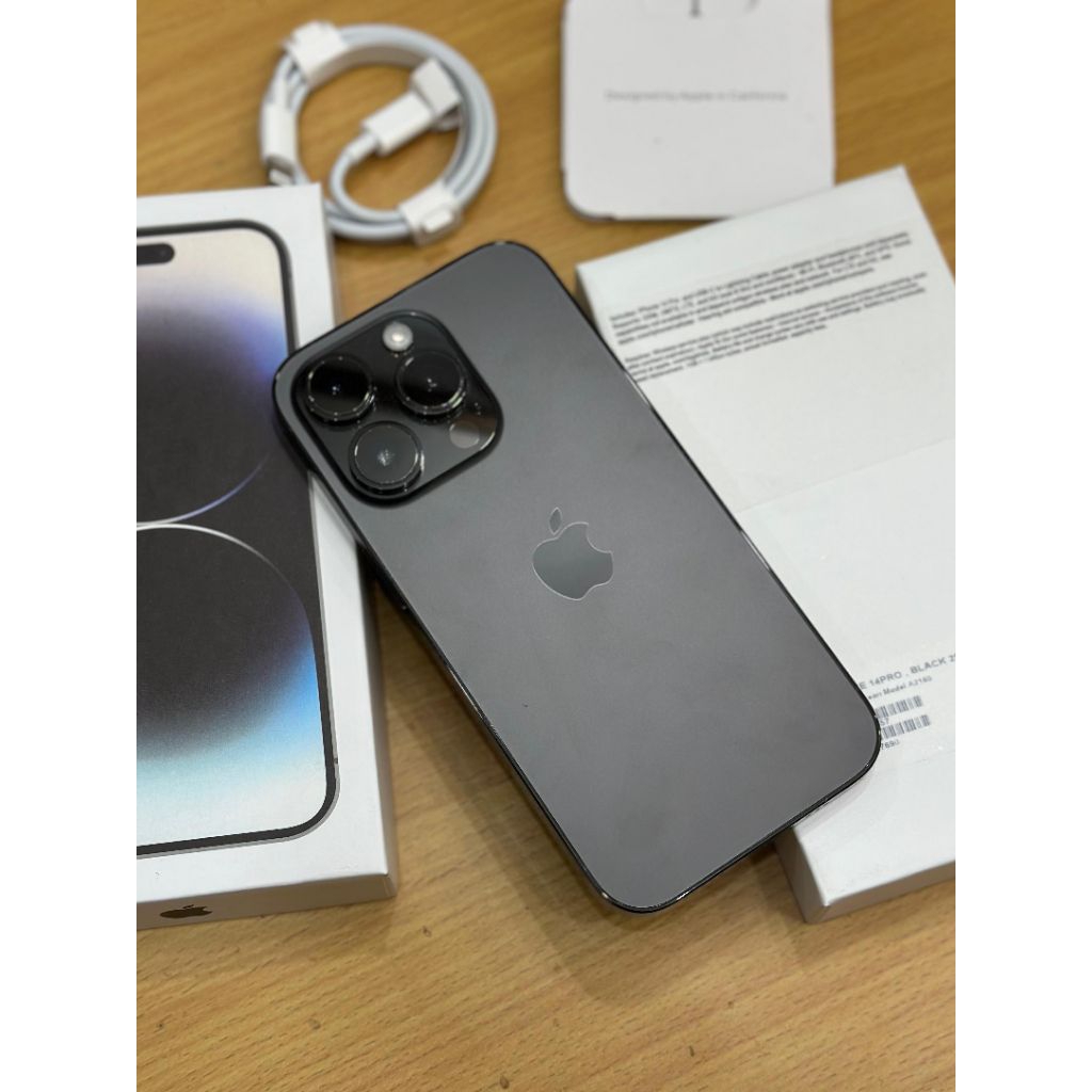 Iphone 14 pro 256Gb inter allop Hb 97% lengkap mulus 90% gada kendala face id trutone on slebihnya a