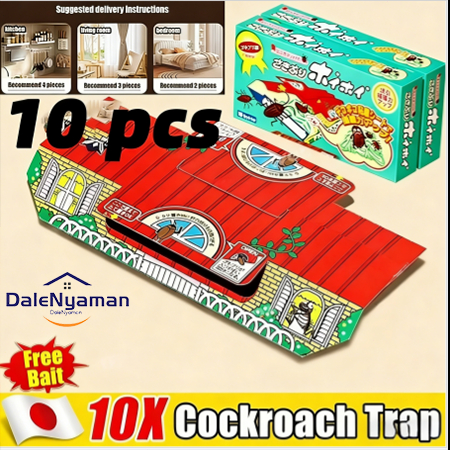 10PCS Hoy Hoy Perangkap Kecoa Rumah Super Lengket - Solusi Pest Control Aman untuk Dapur & Kamar Man