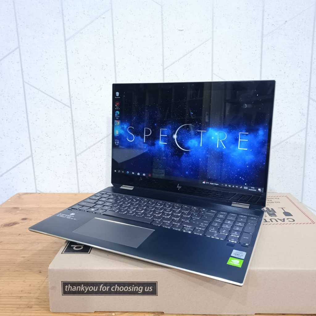 HP Spectre X360 15-DF0001TX Core i7-10510U | Ram 16/256Gb | MX330 2Gb #Touchscreen | Flip, 2In1 Back