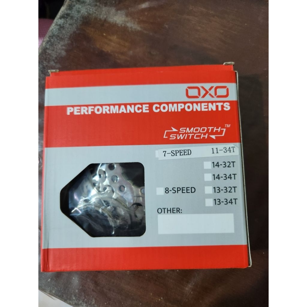 FREEWHEEL SEPEDA MERK OXO 7 SPEED 11-34T Silver