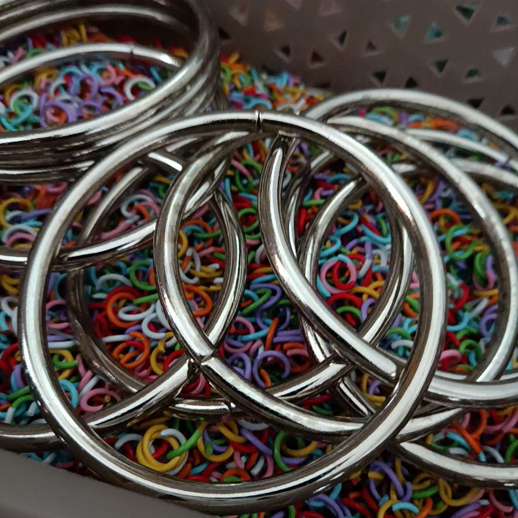 1 PC Ring O | Baby Ring Gendongan Sling o bulat besi 7cm 70mm lingkaran 7 cm 70 mm nickle CRM 6cm 60