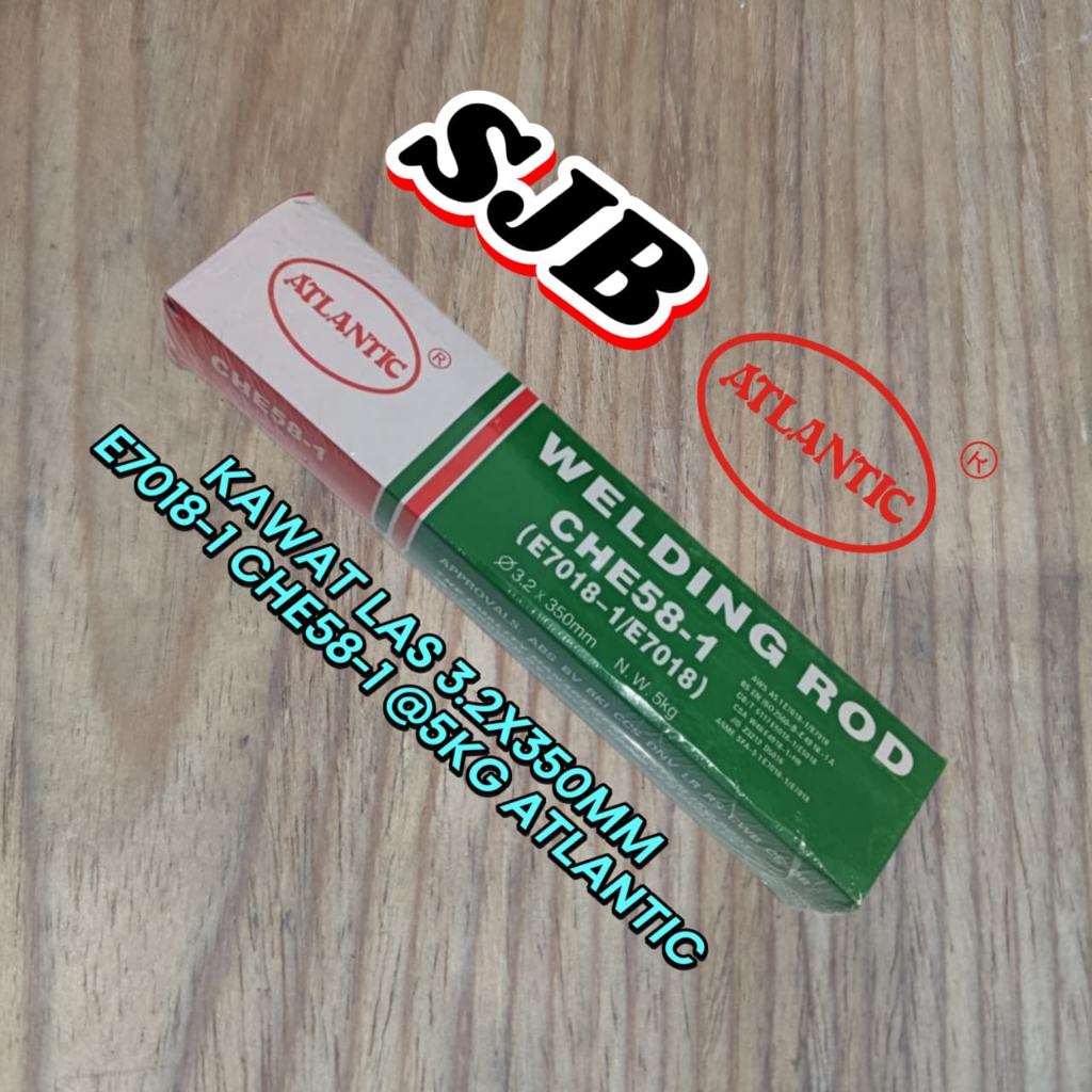 KAWAT LAS ATLANTIC CHE58-1 (E7018-1/E7018) – @5KG | KUAT & PRESISI