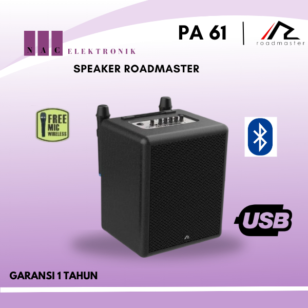 Speaker Bluetooth Portable Roadmaster PA 61 GARANSI RESMI 1TAHUN