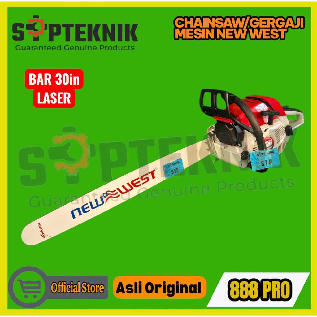 CHAINSAW 888 PRO BAR LASER 30" NEW WEST