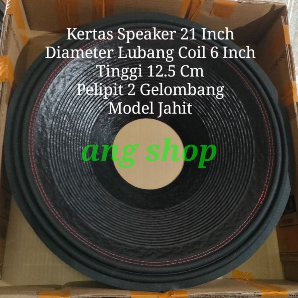 Kertas Speaker 21 Inch Coil 6 Inch Impor Daun Spiker Mic 21 In Inci Lubang 6 In Model Jahit